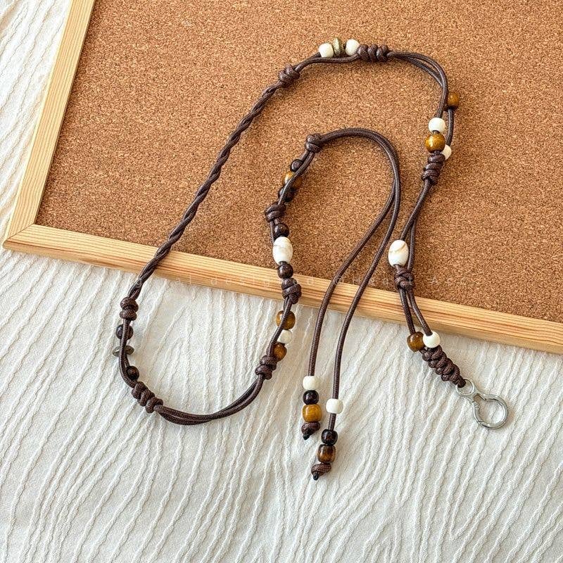 Boho Style Rope Braided Beaded Waist Chain
