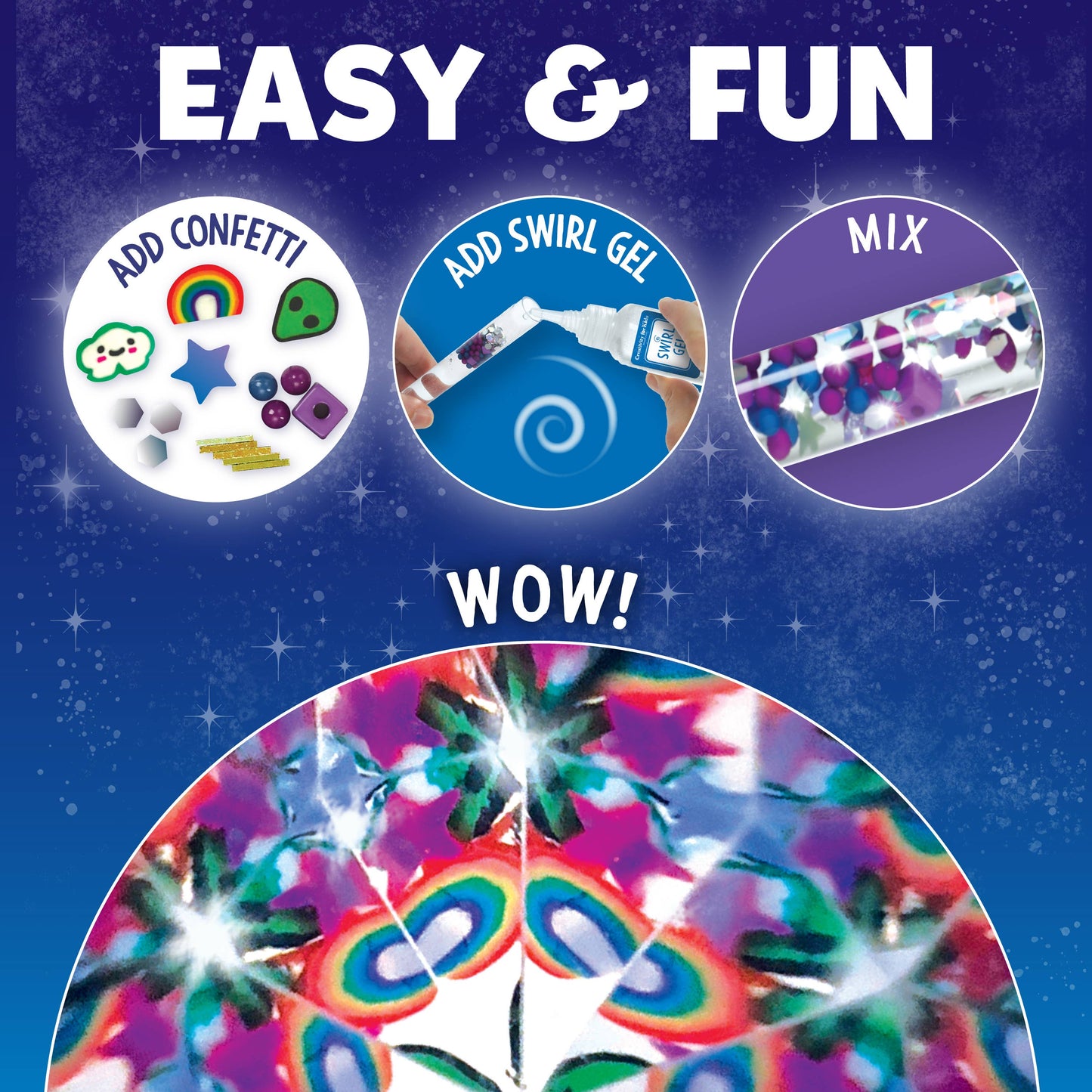 Make Your Own Magic Swirl Kaleidoscope Craft Kit for Kids