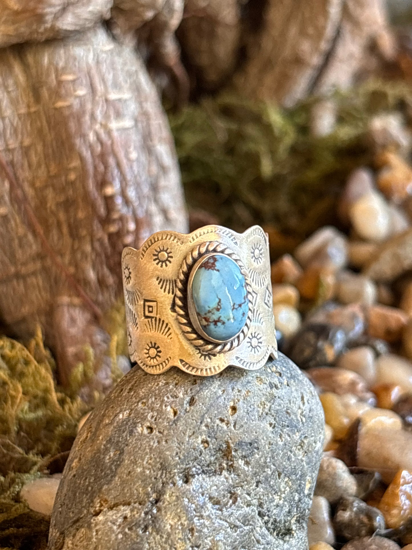 Golden Hills Turquoise Ring | Size 9