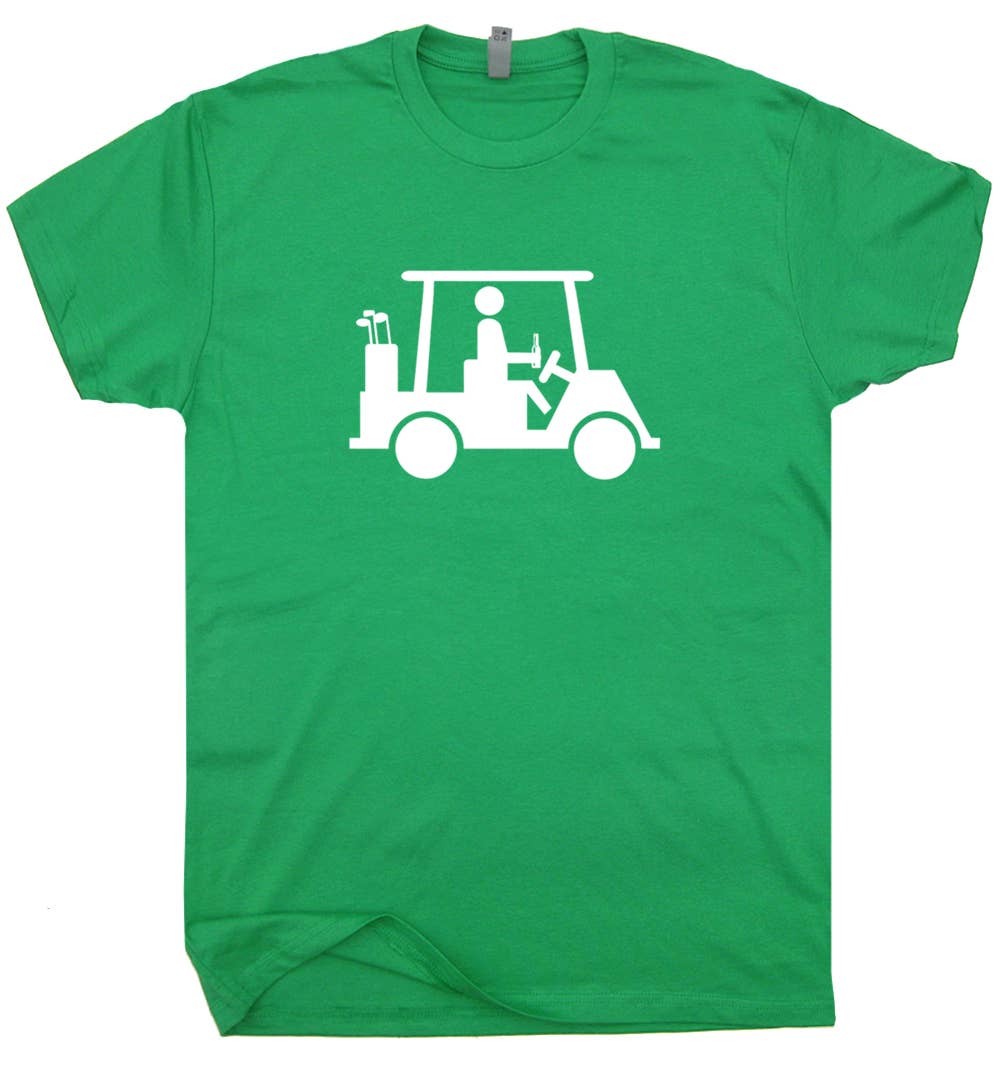 Golf Shirt Funny Golfing Beer Graphic Humor Novelty Tee