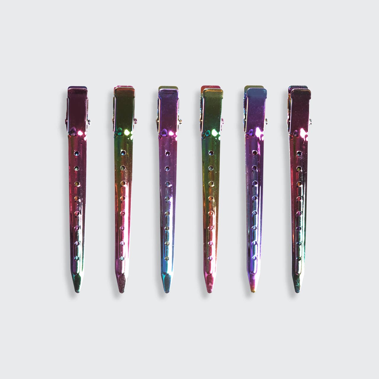 Styling Hair Clips 6pc - Iridescent