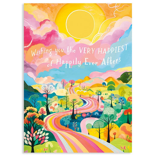 THE HAPPIEST WEDDING GREETING CARD 4.5 x 6.25"