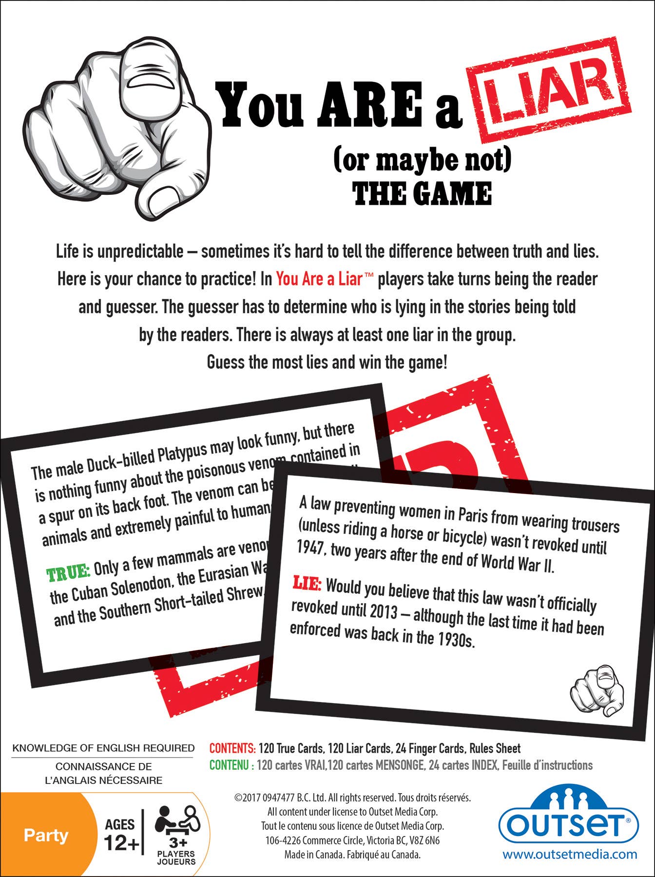 You Are A Liar! The Game of Tall Tales & Truth Tagging