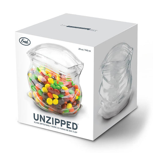 Unzipped - Glass Bag