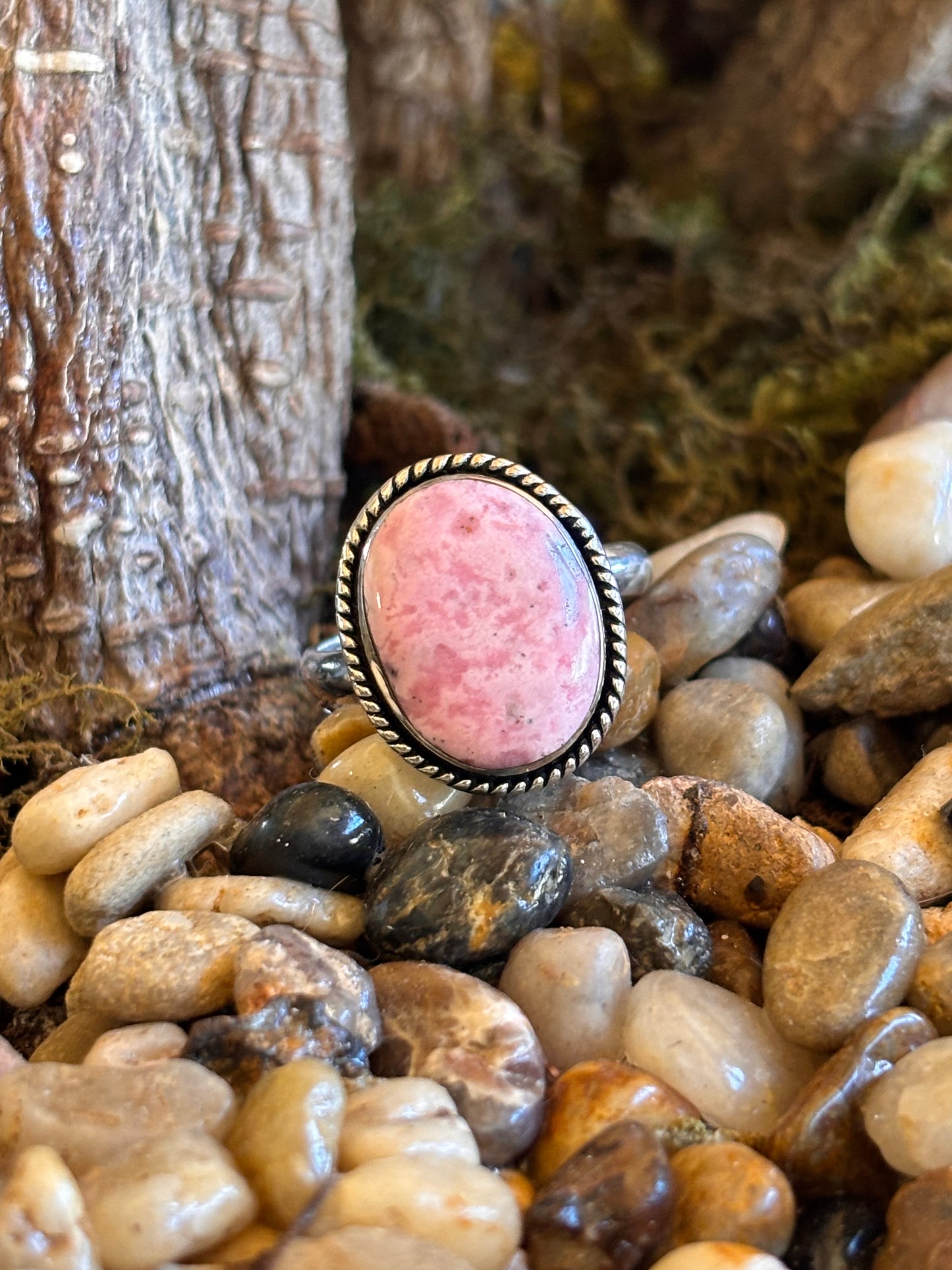 Rhodonite Ring | Adjustable