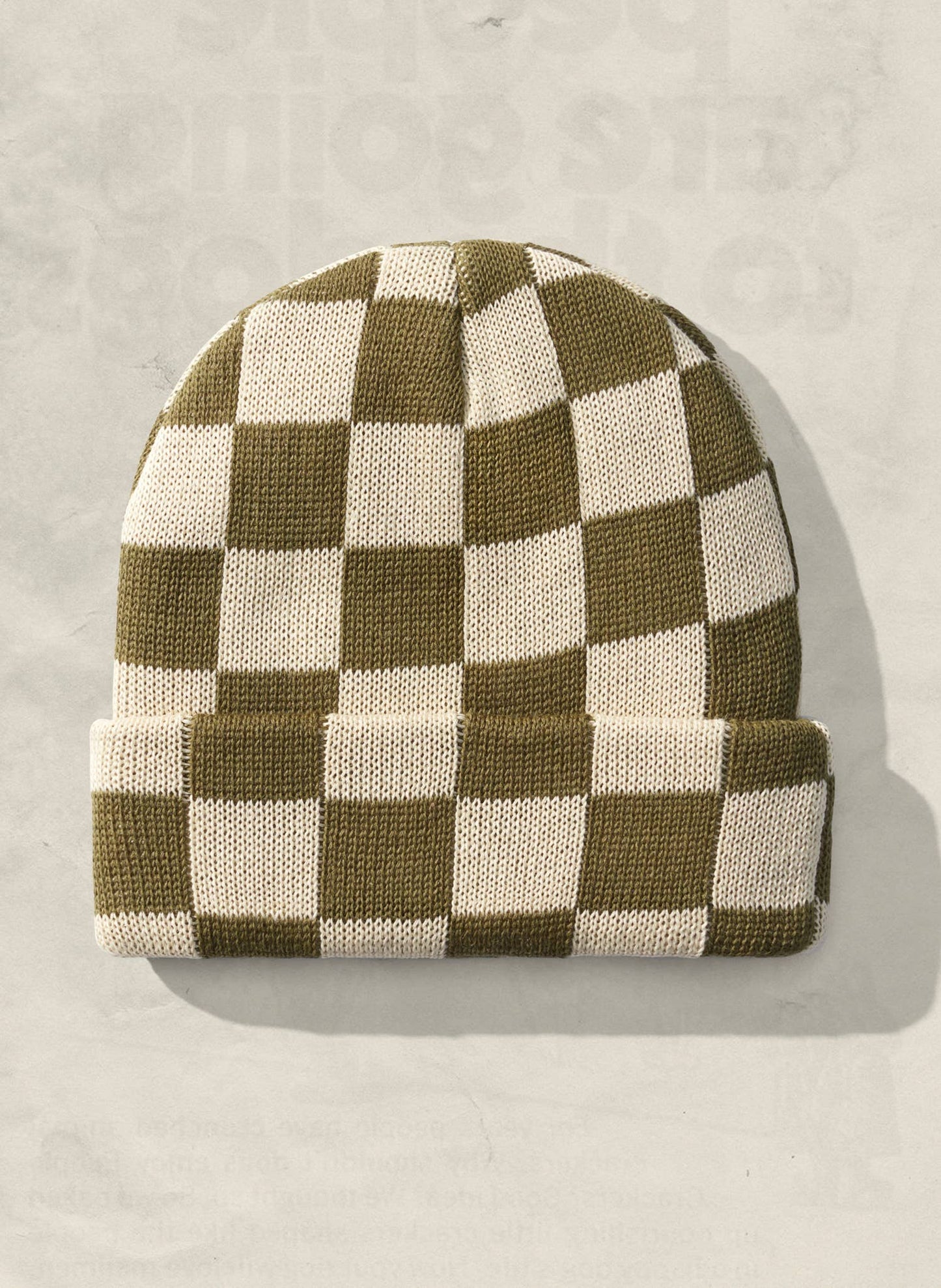 Checkerboard Slacker Beanie