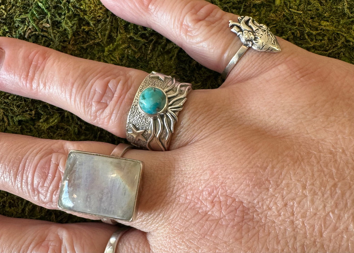 Ocean Inspired Turquoise Ring Size 9