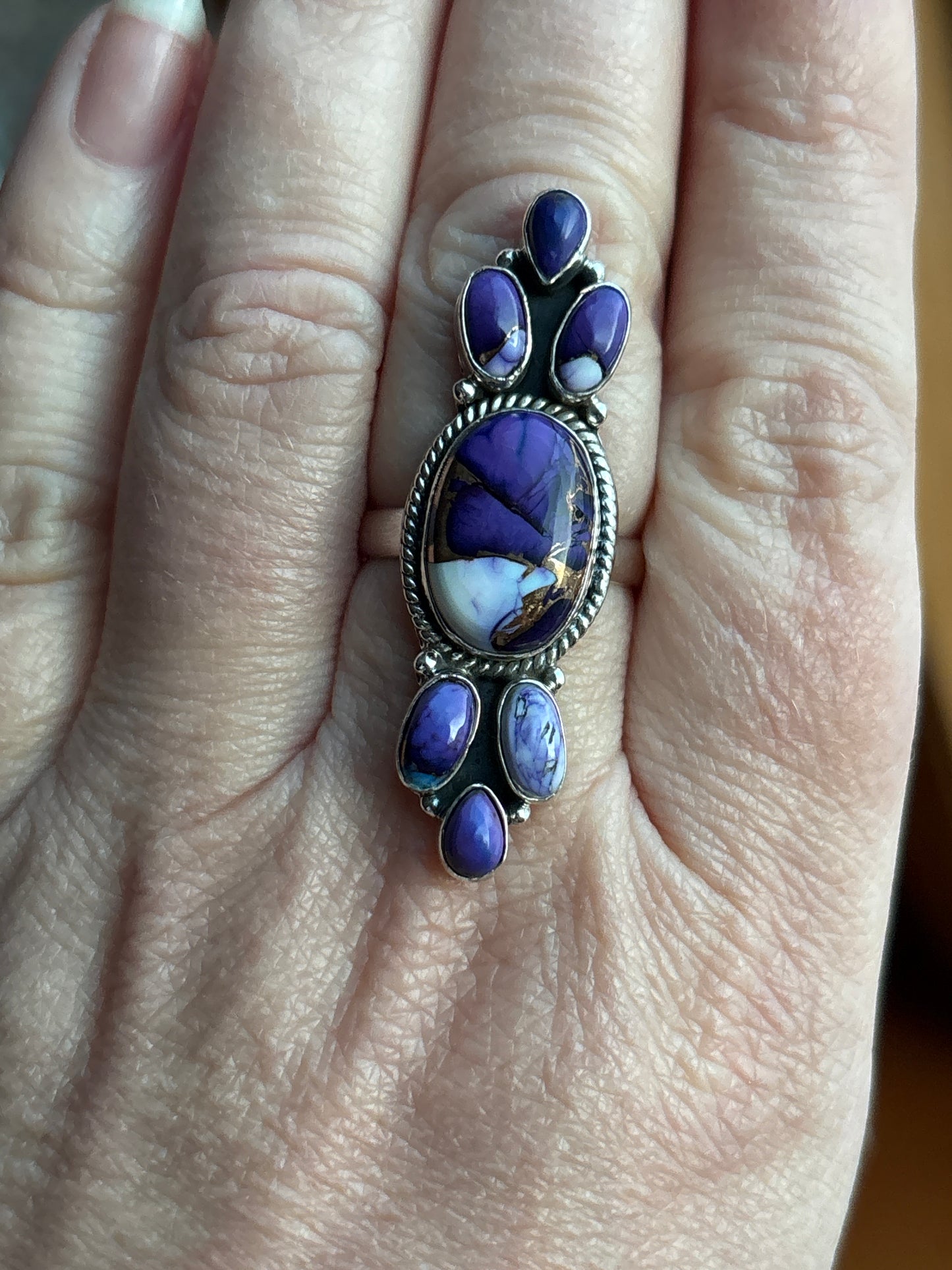Purple Dahlia Ring | Size 9