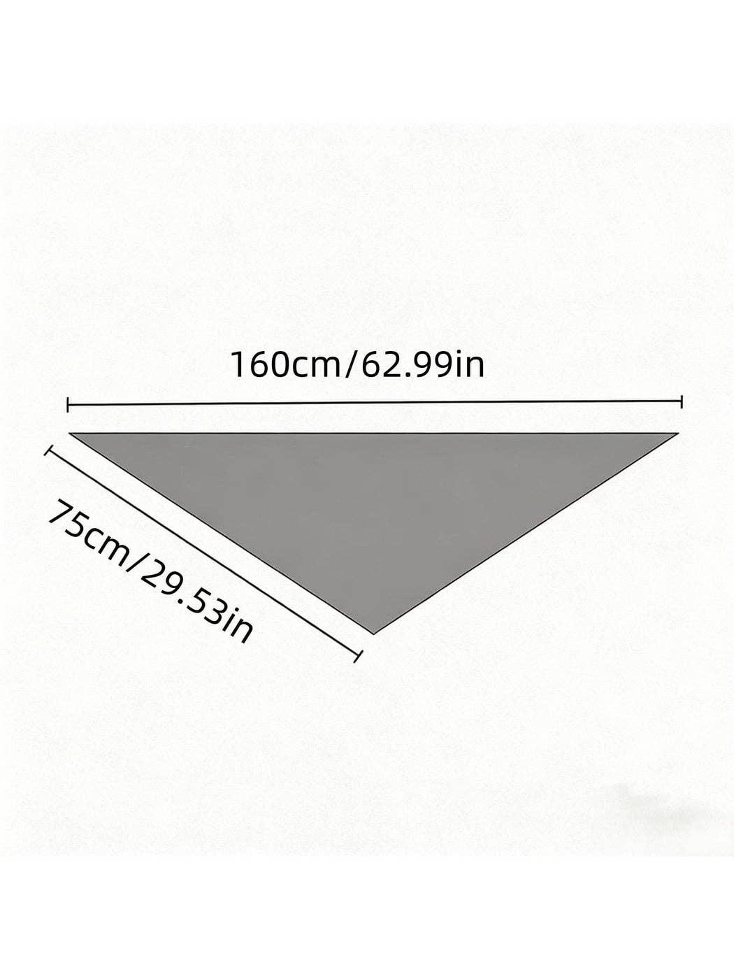 Contrast Border Abstract Pattern Triangle Bandana