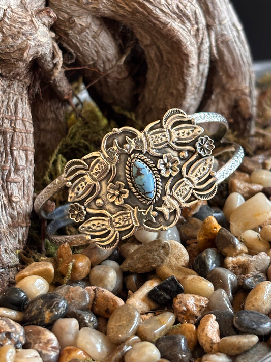 Golden Hills Turquoise Cuff Bracelet