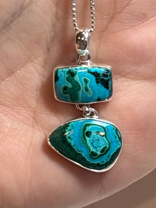 Azurite Malachite Necklace