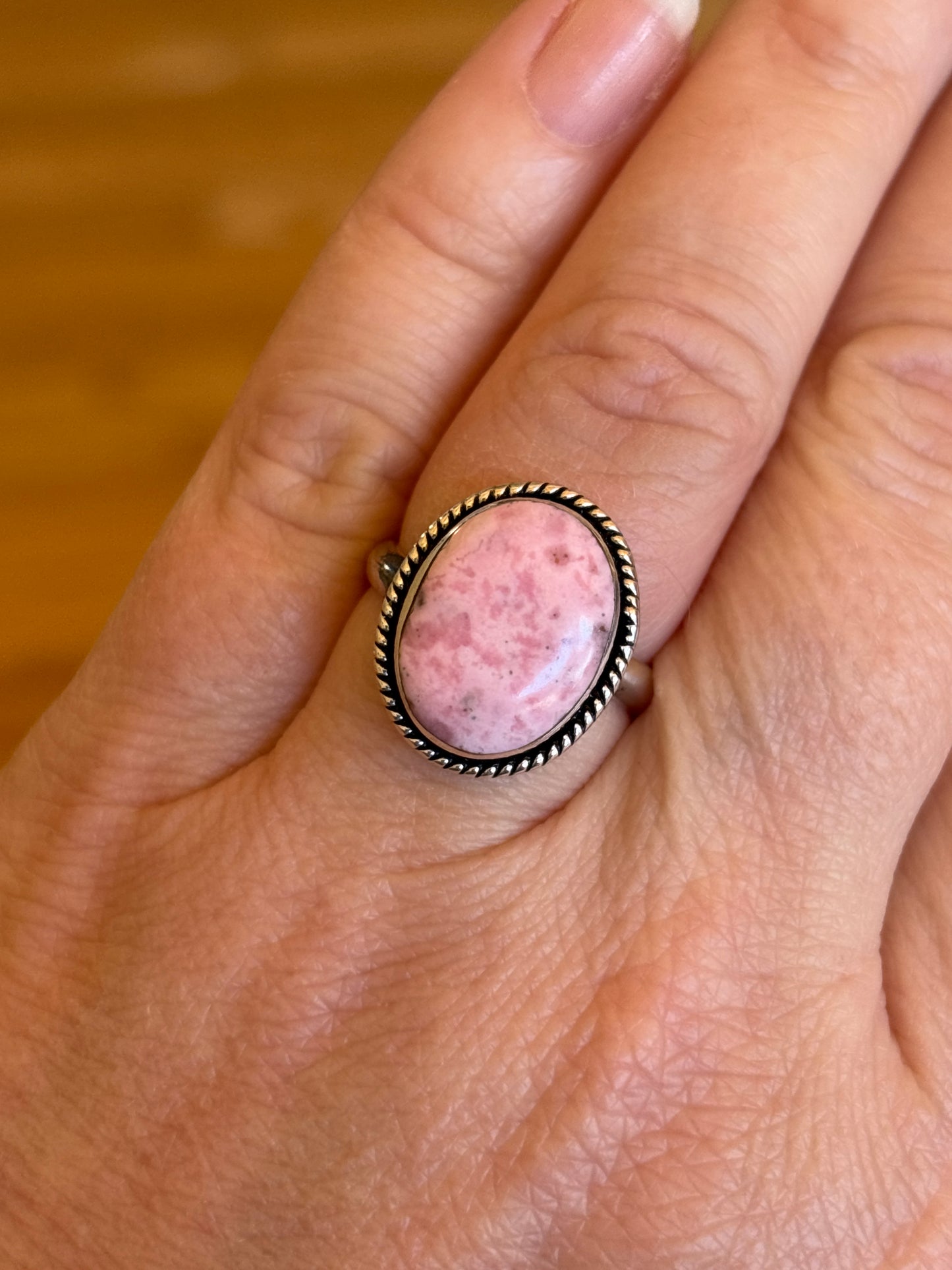 Rhodonite Ring | Adjustable