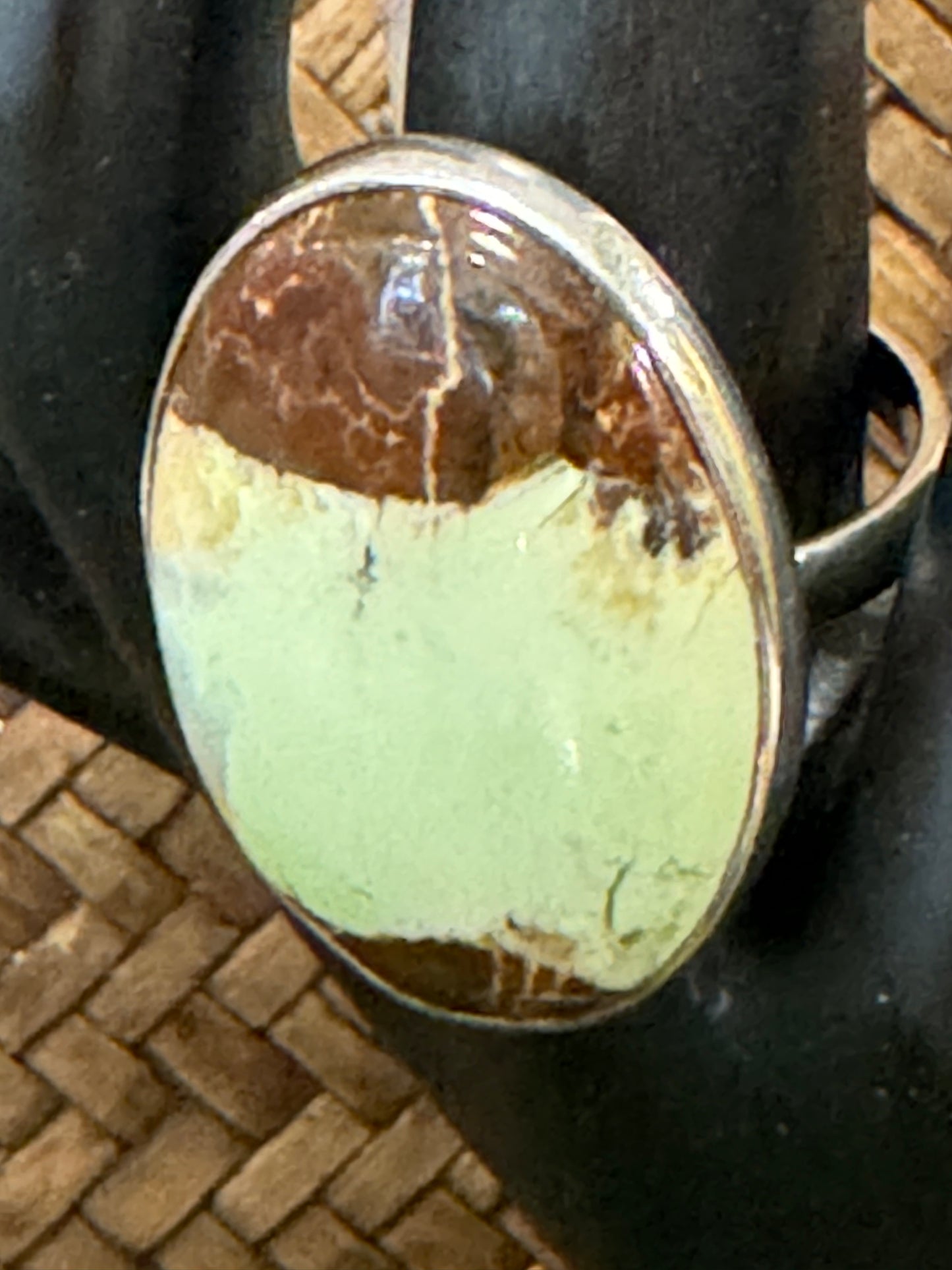 Lemon Chrysoprase Ring | Size 10