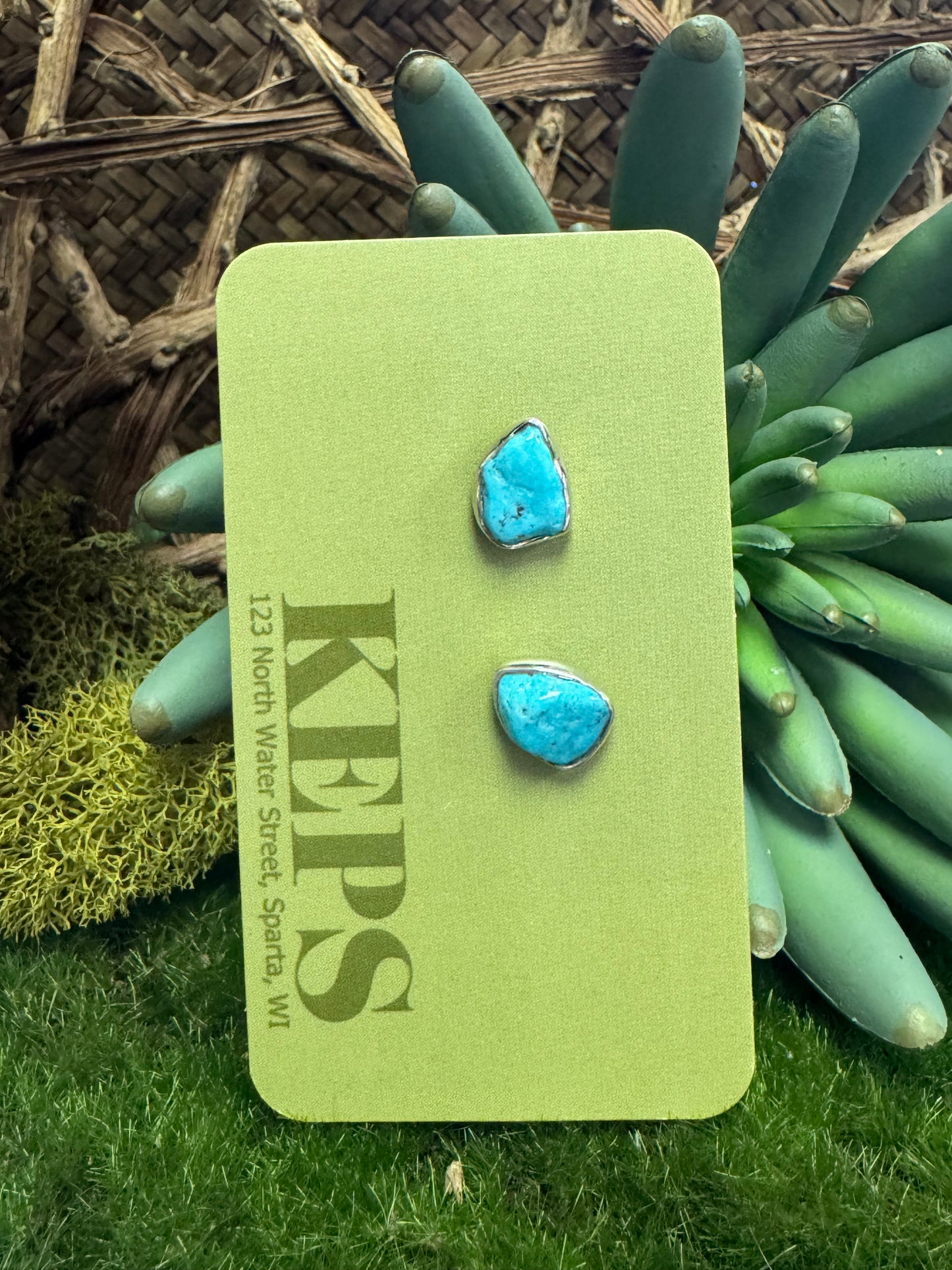 Turquoise Silver Earrings