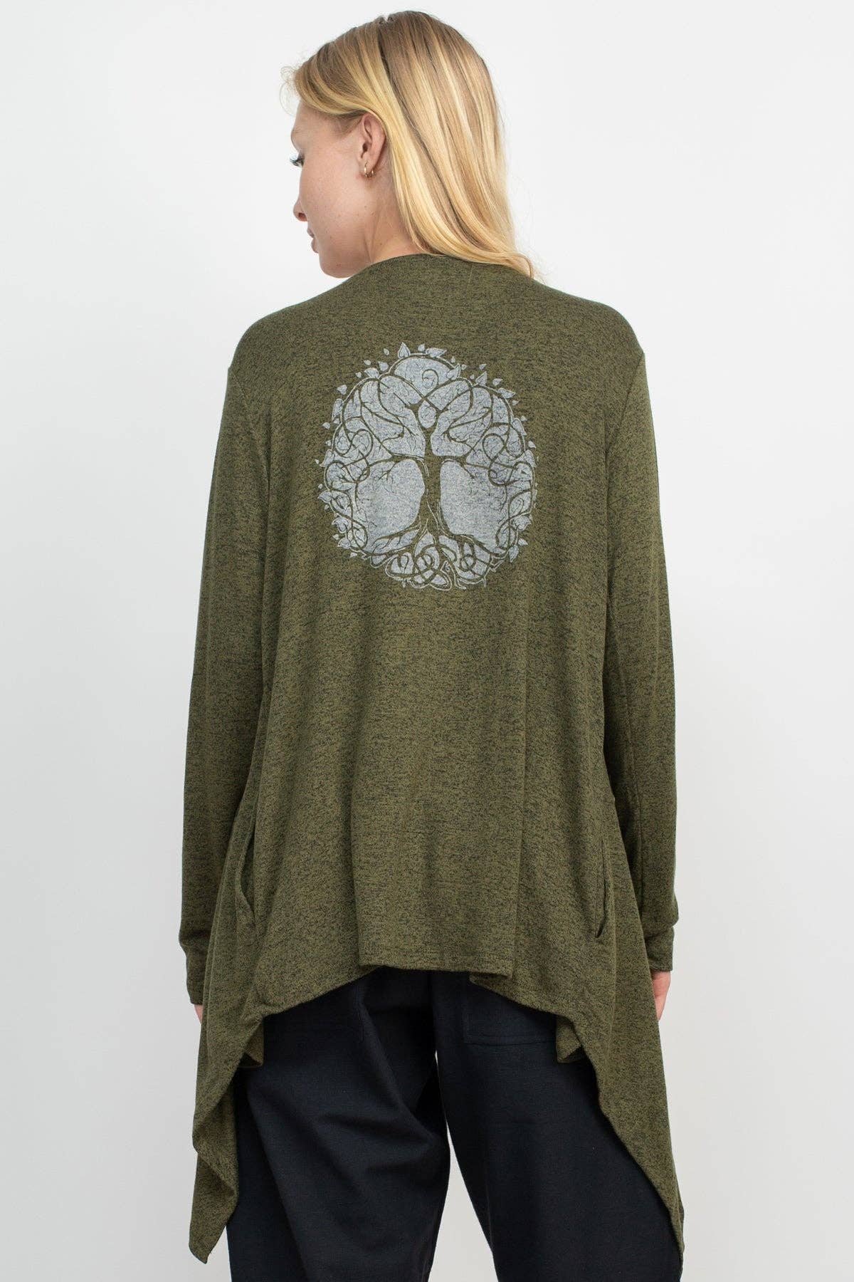 Women's Boho Beats Waterfall Soft Winter Cardigan
