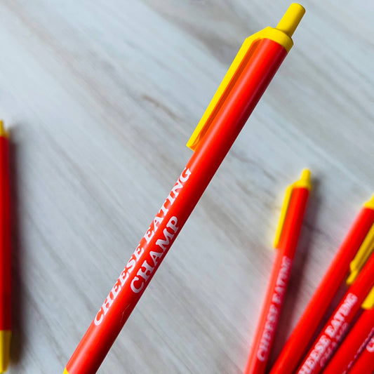 Cheese Eating Champ Bic Clic Stic Pen