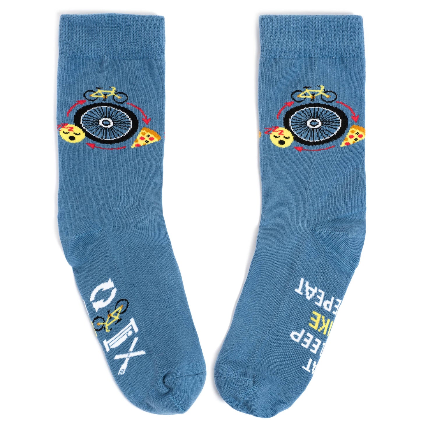 Eat, Sleep, Bike Repeat Socks