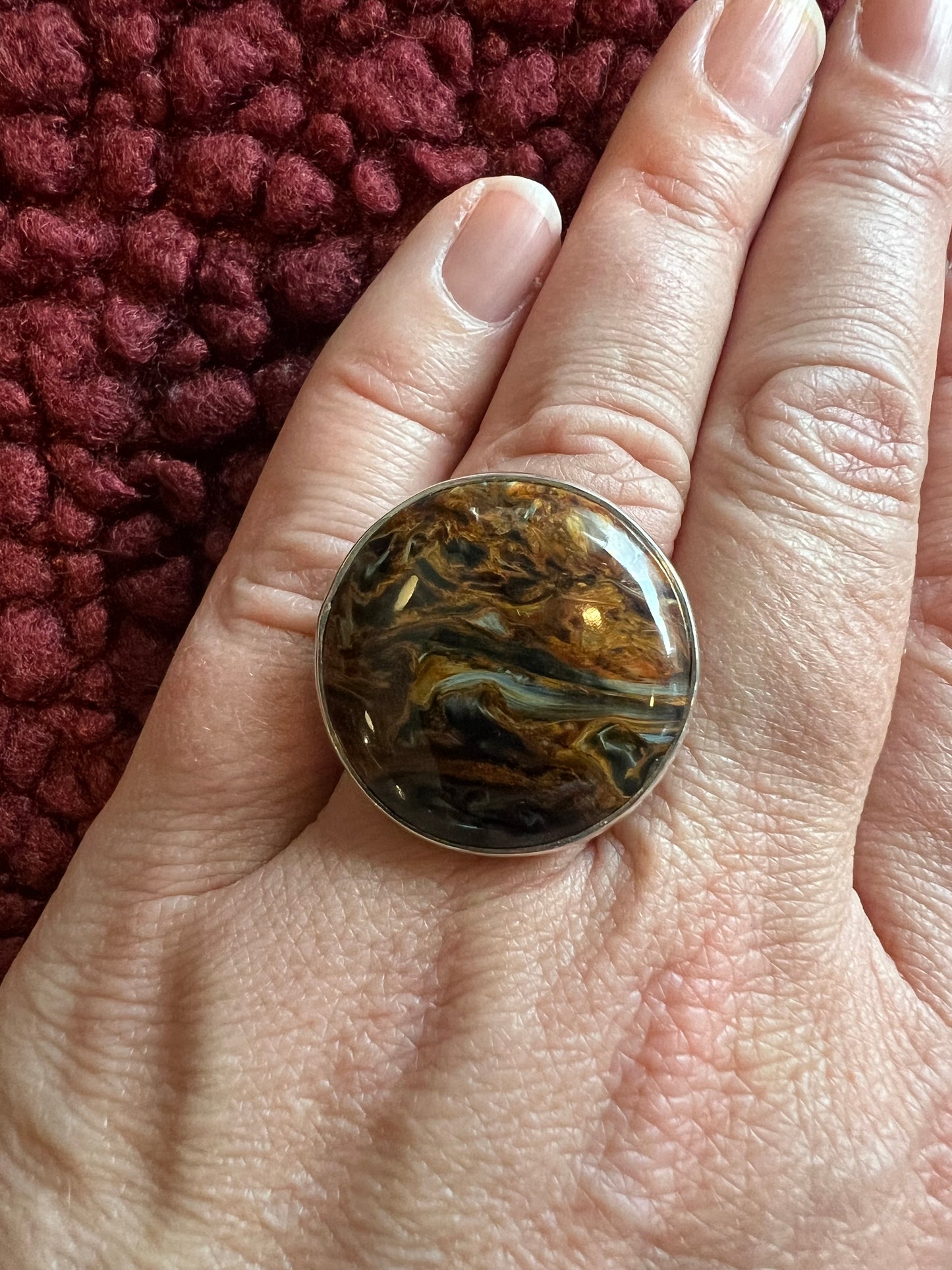 Pietersite Ring Circle | Adjustable