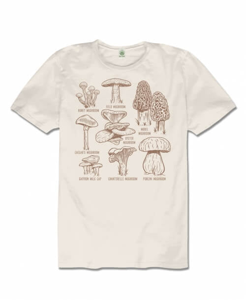 Mushroom Botanical Tshirt | Soul Flower