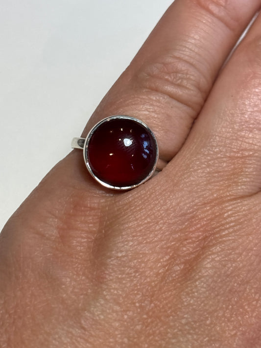 Garnet Hessonite Ring | Size 7