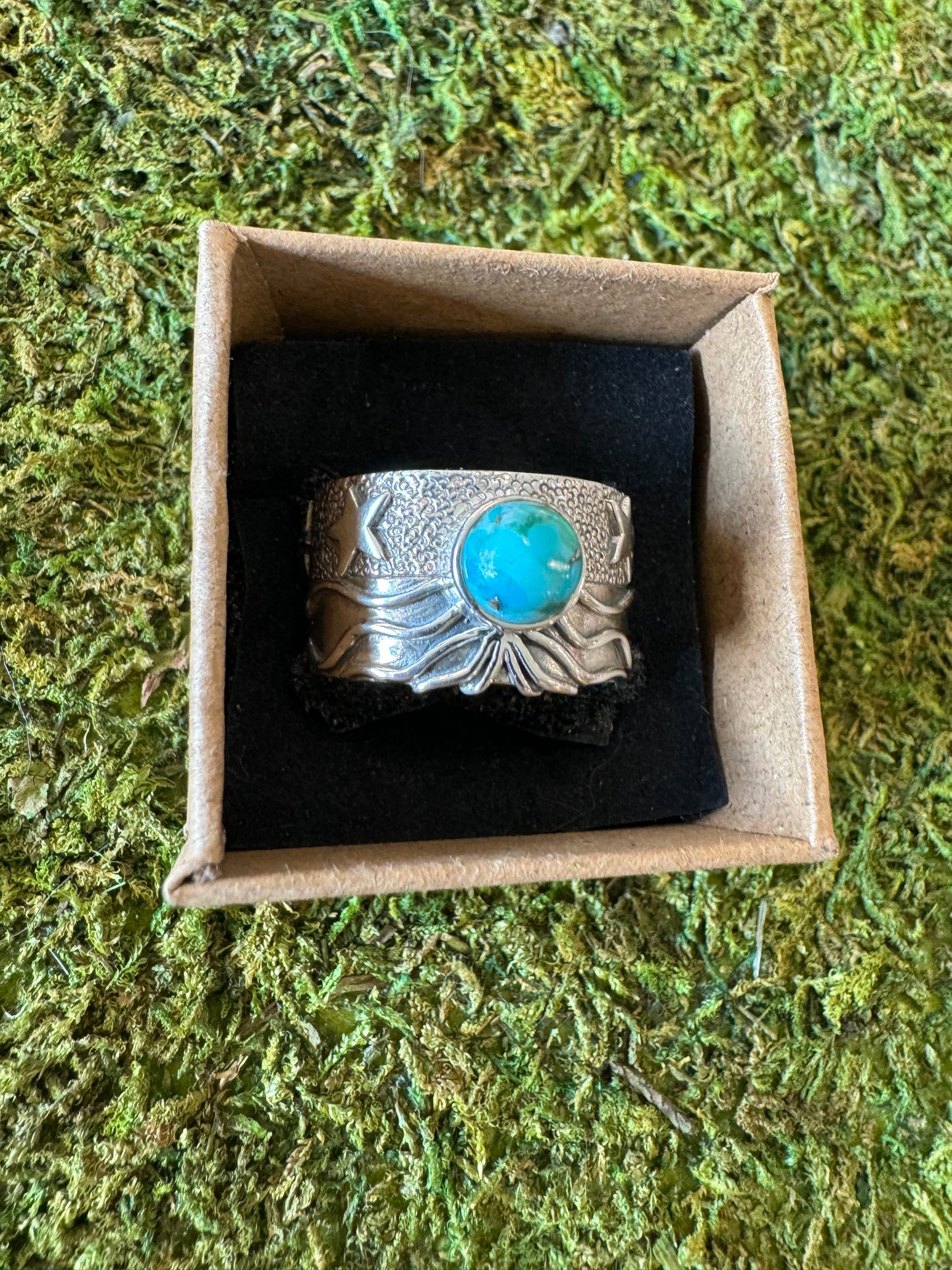 Ocean Inspired Turquoise Ring Size 9