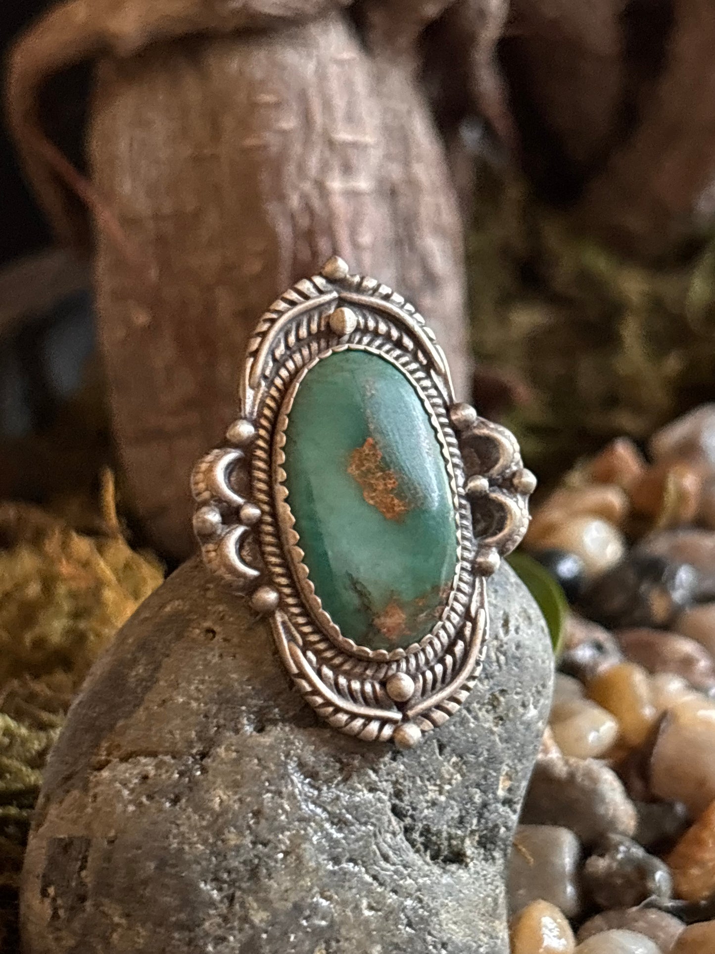 Turquoise Ring | Adjustable