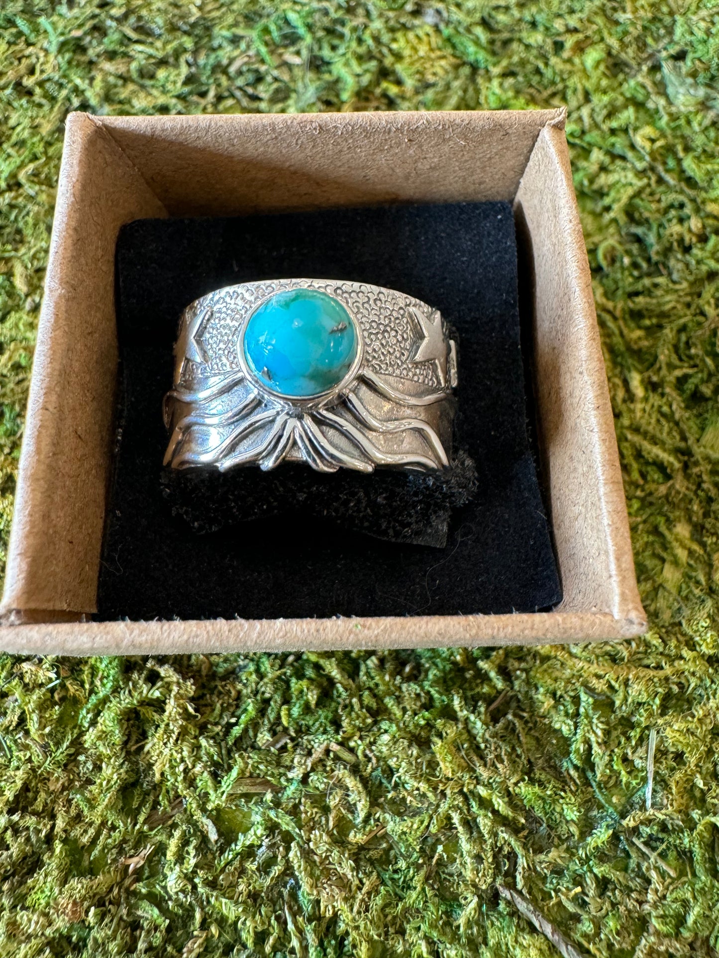 Ocean Inspired Turquoise Ring Size 9