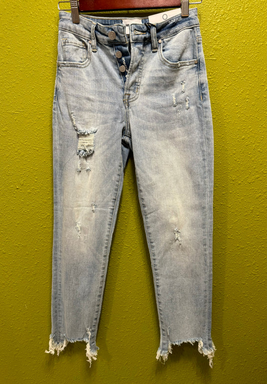 Mid-Rise Ankle Skinny Jeans