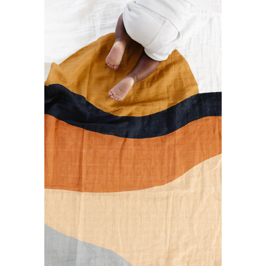 Sunset Muslin Swaddling Blanket