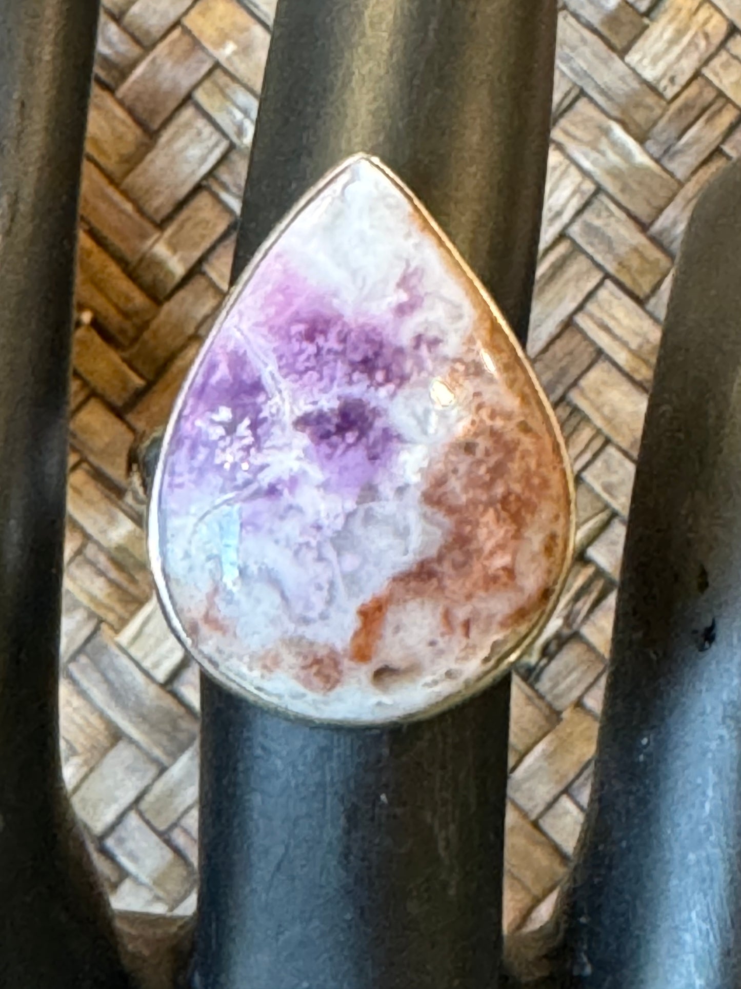 Violet Flame Opal Ring | Size 6.5