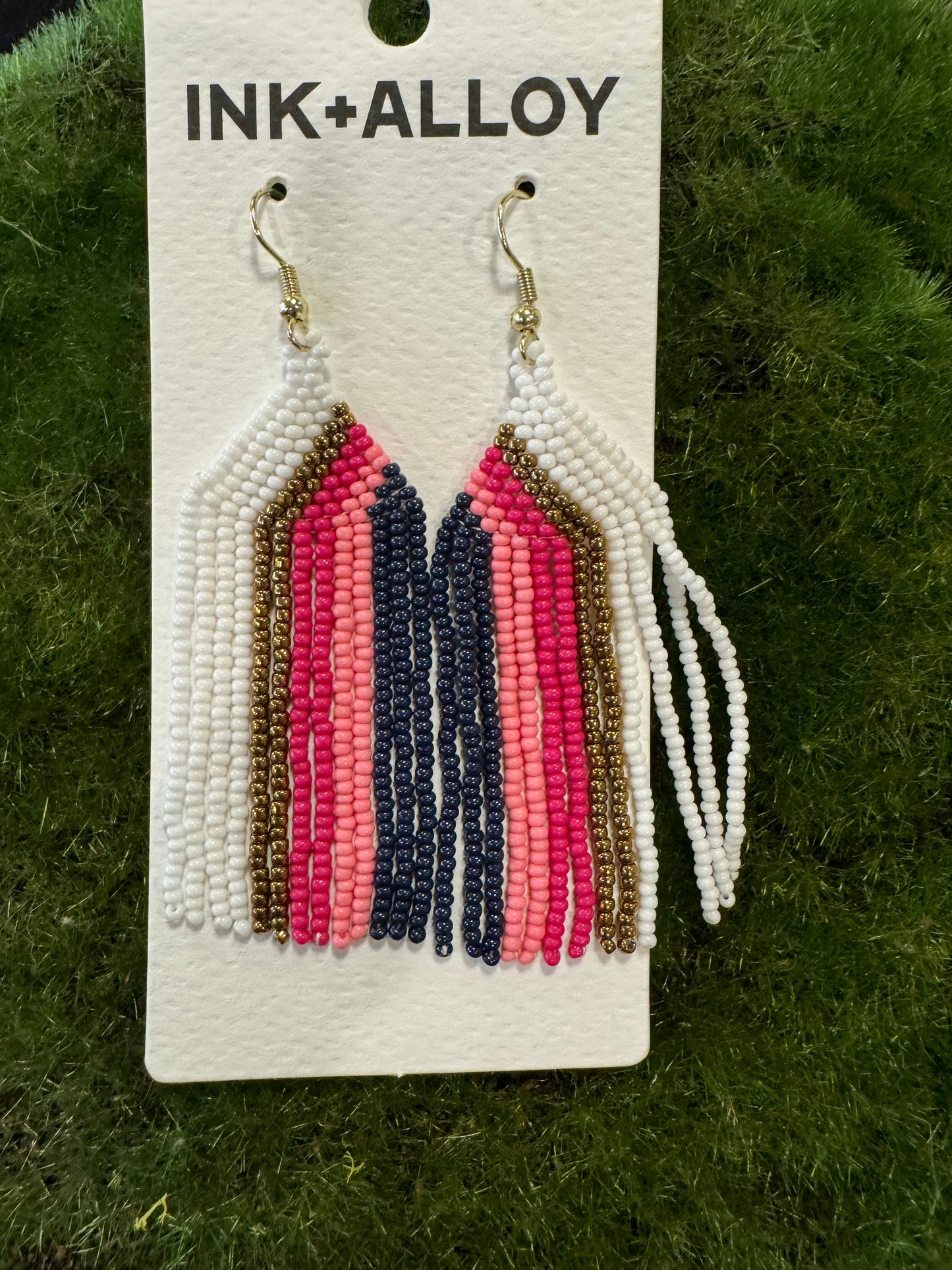 Elise Beaded Fringe Earrings | Ink + Alloy