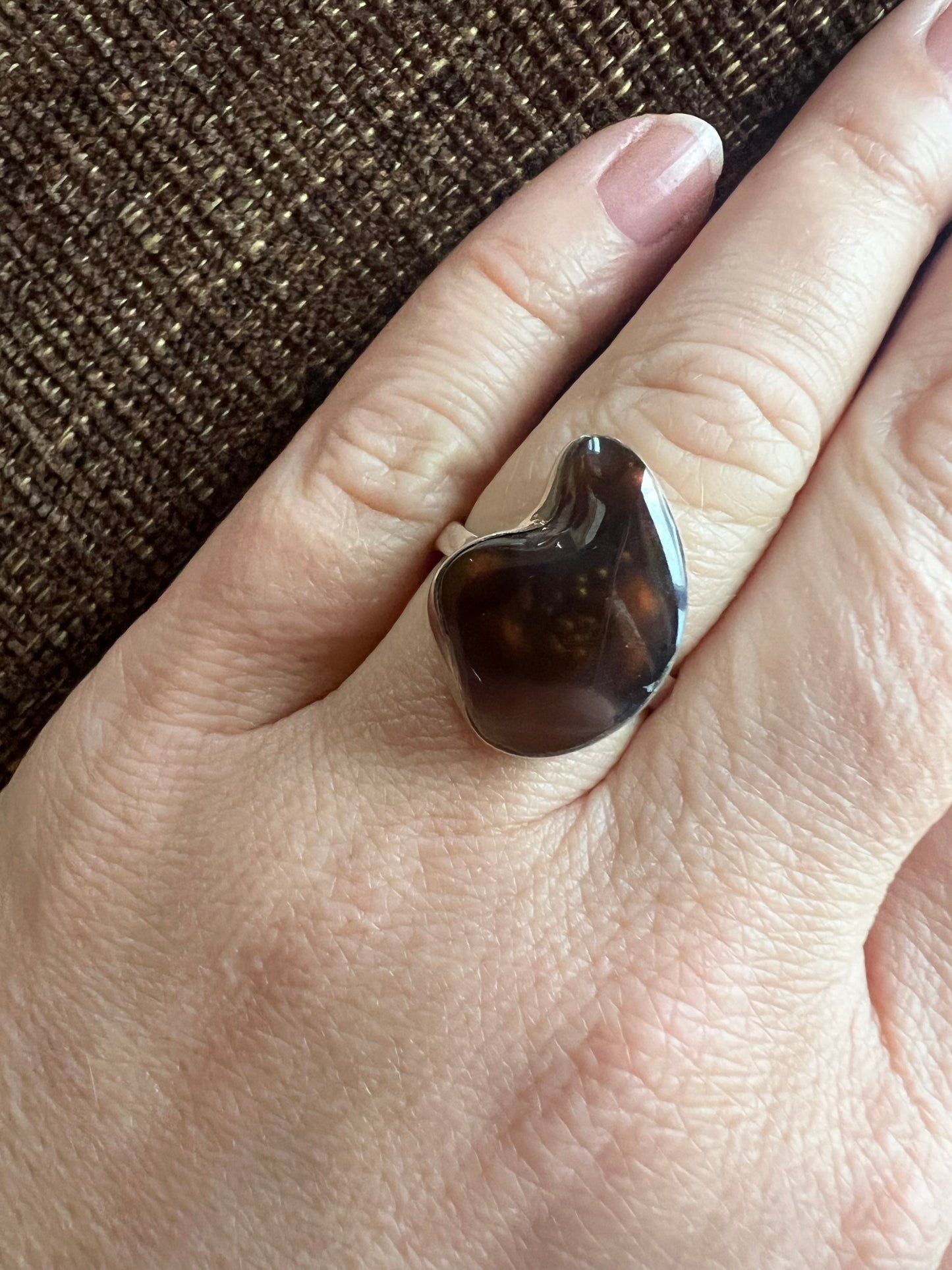 Mexican Fire Agate Ring | Size 9