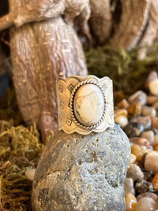 White Buffalo Ring | Size 11