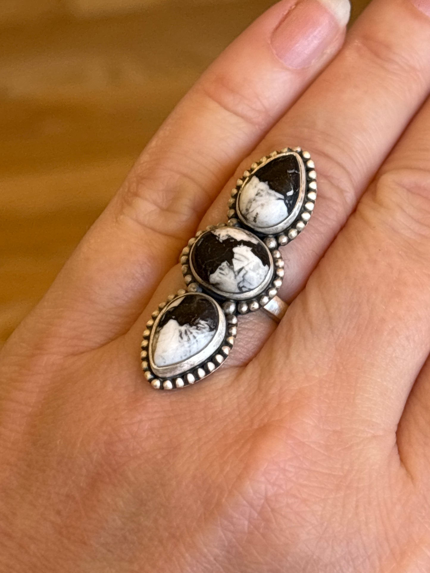 White Buffalo Ring | Adjustable