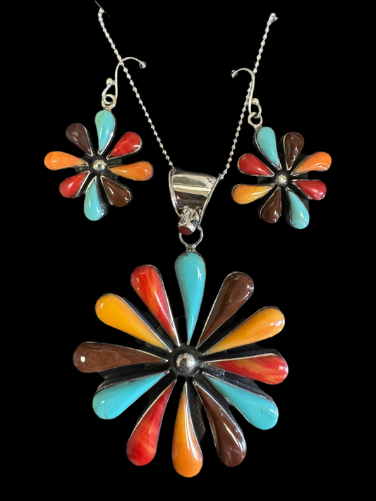 Flower Jewelry Set