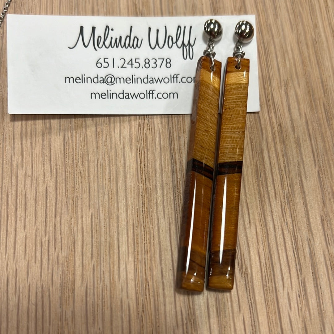 Wood Pendants and Earrings | Melinda Wolff