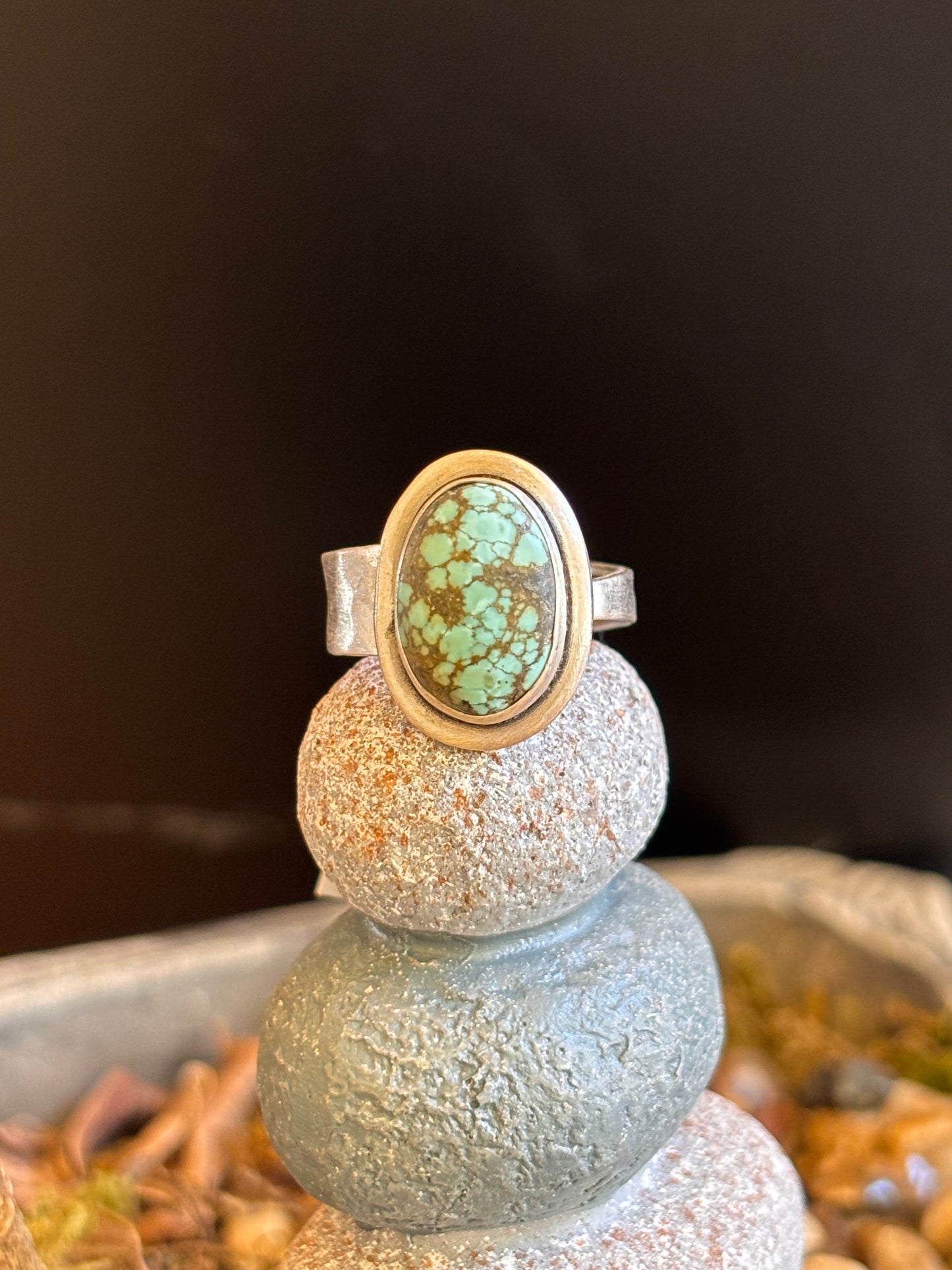 Dry Creek Turquoise Ring | Adjustable