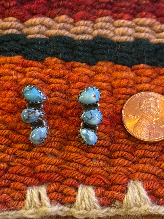 Golden Hills Turquoise Post Earrings