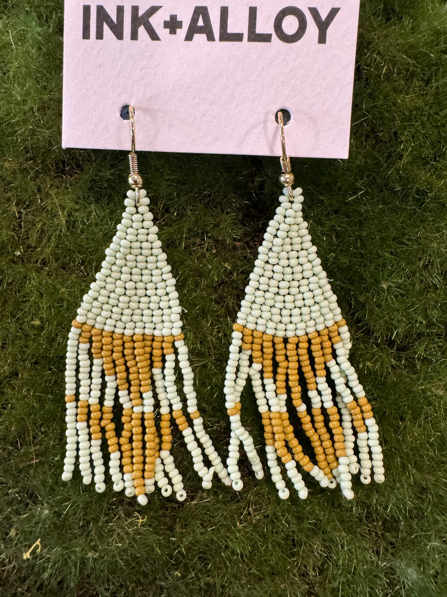 Elise Beaded Fringe Earrings | Ink + Alloy