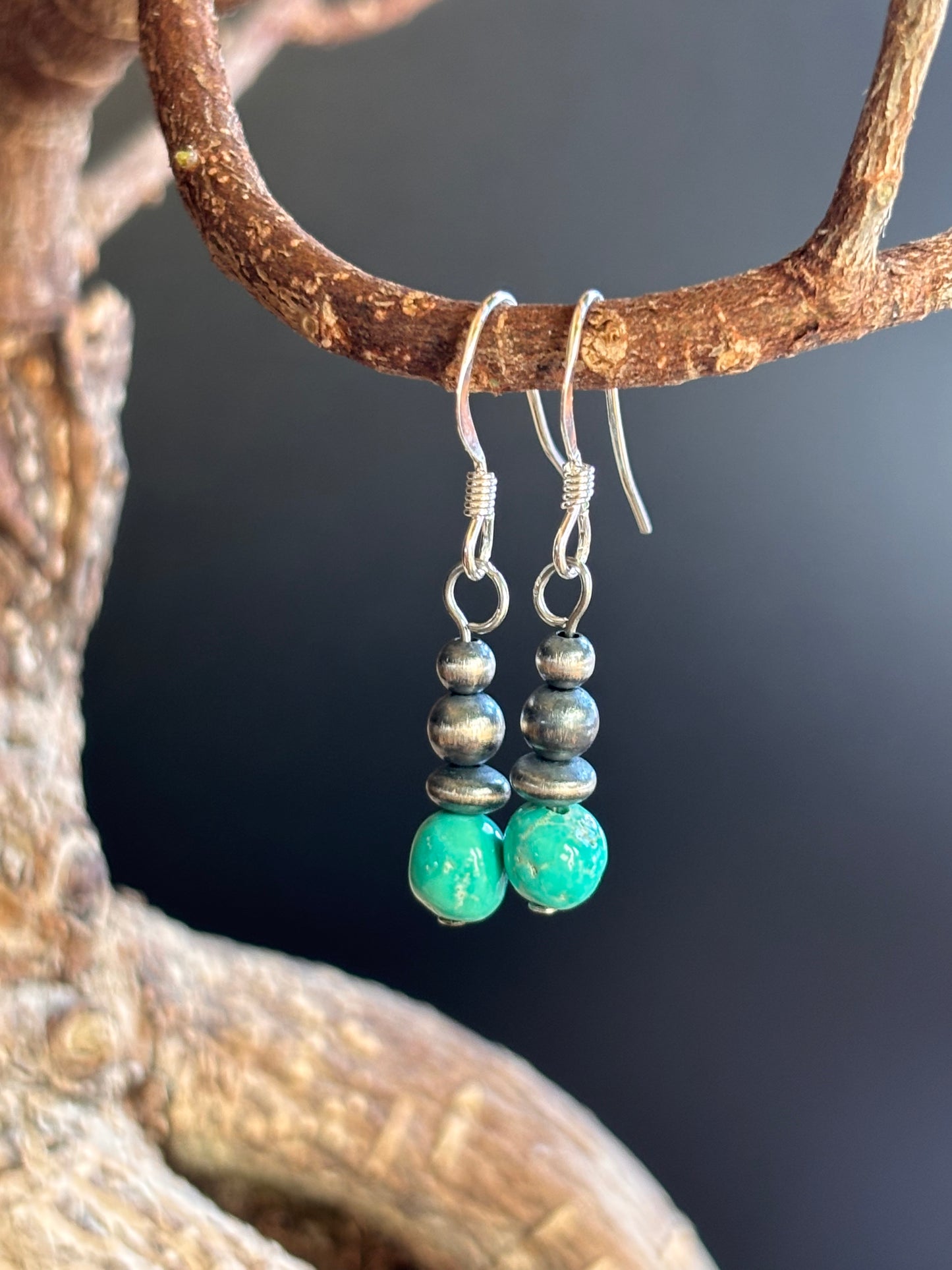 Navajo Kingman Turquoise Earrings