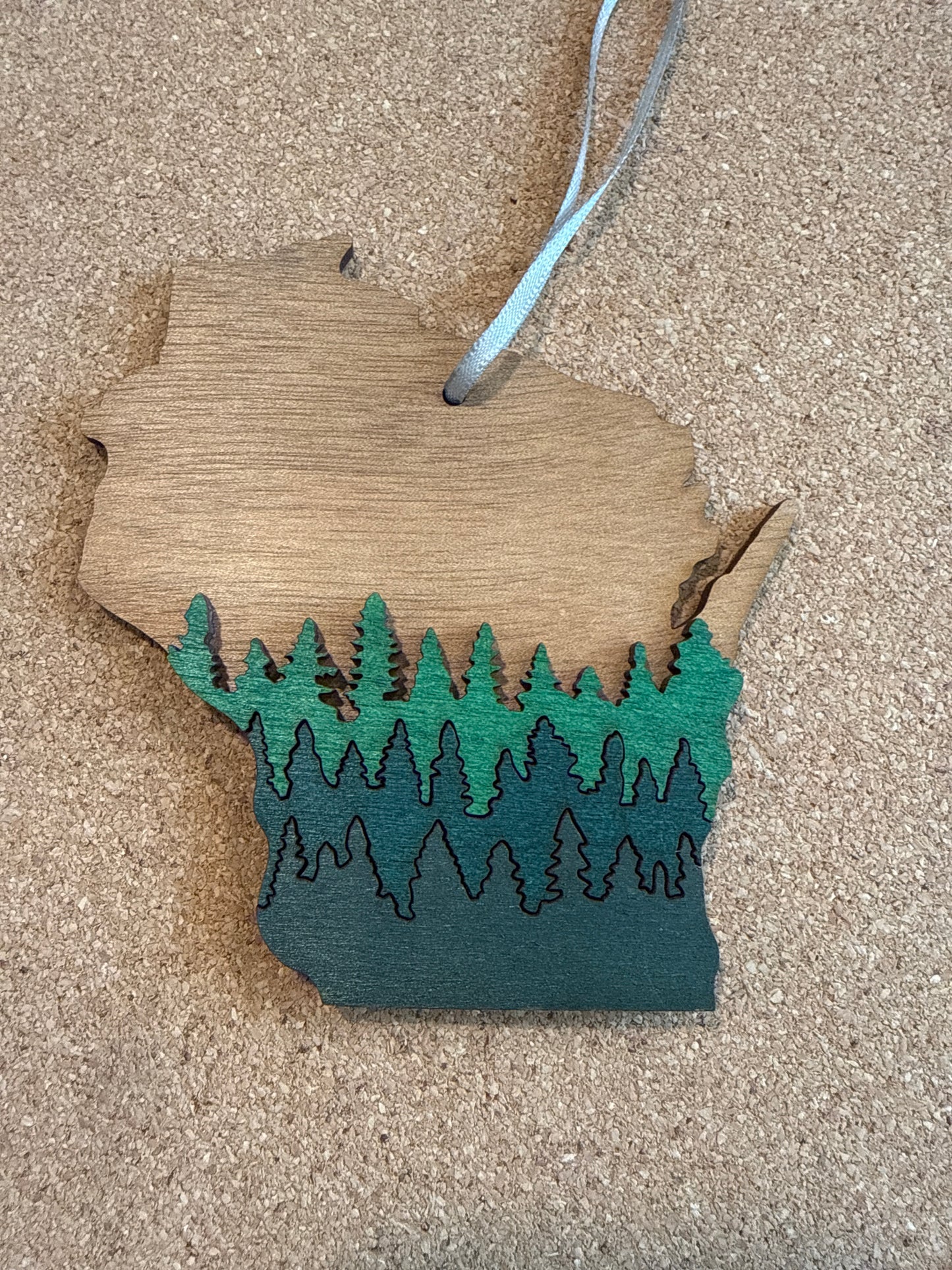 Wisconsin Wooden Ornament