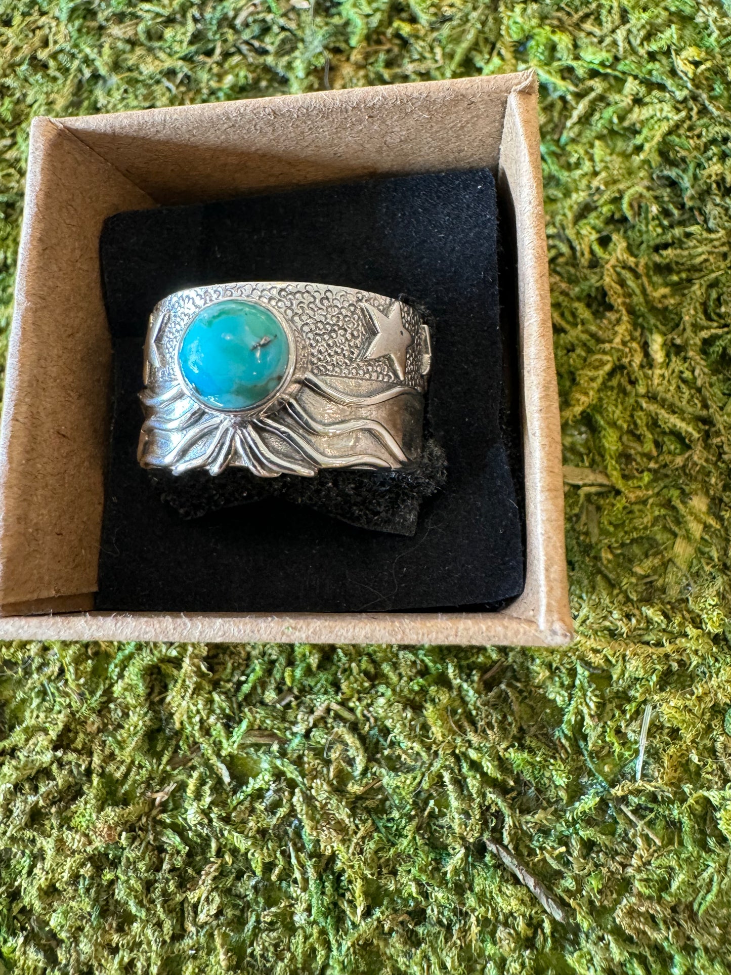 Ocean Inspired Turquoise Ring Size 9