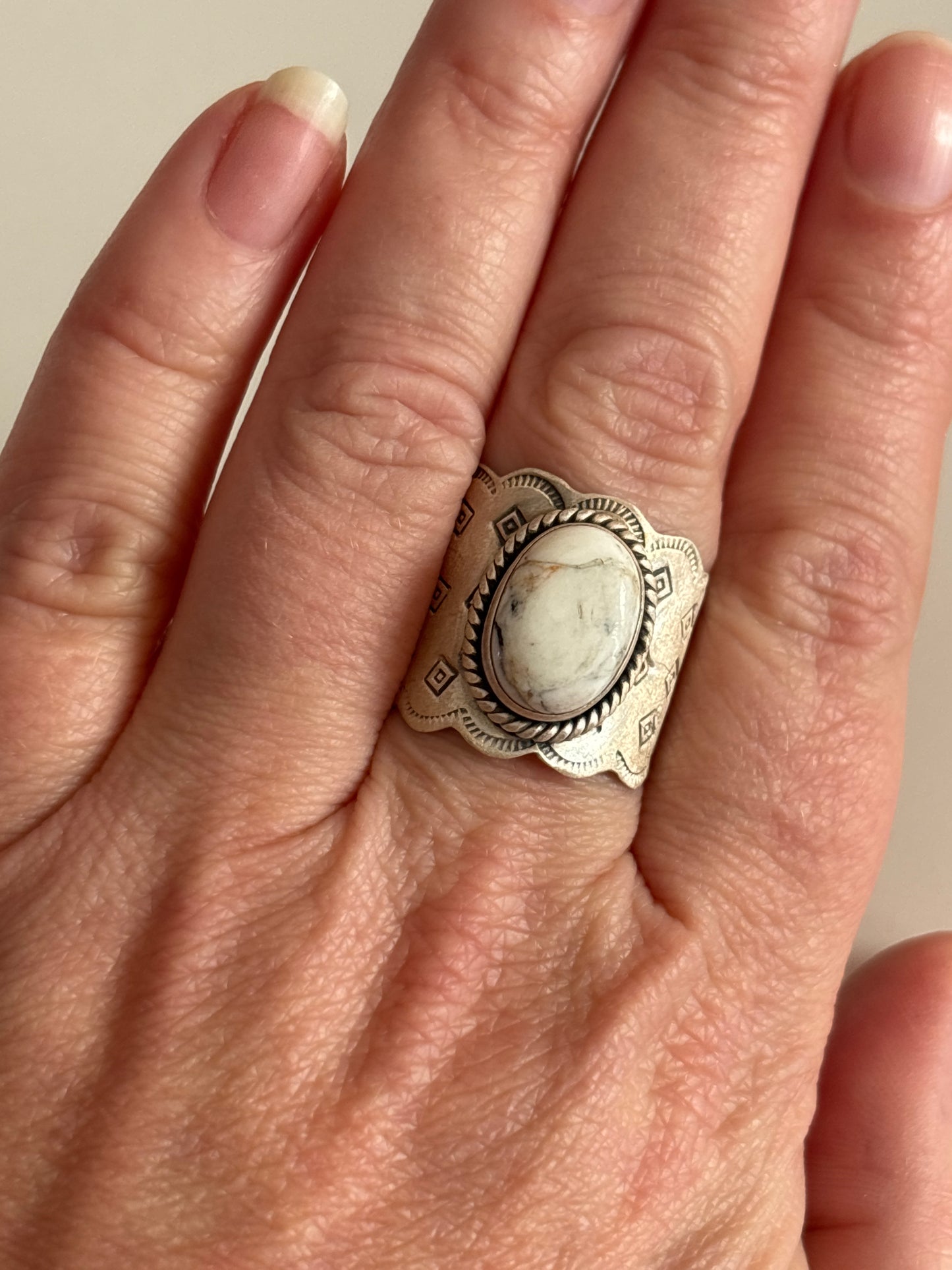 White Buffalo Ring | Size 11