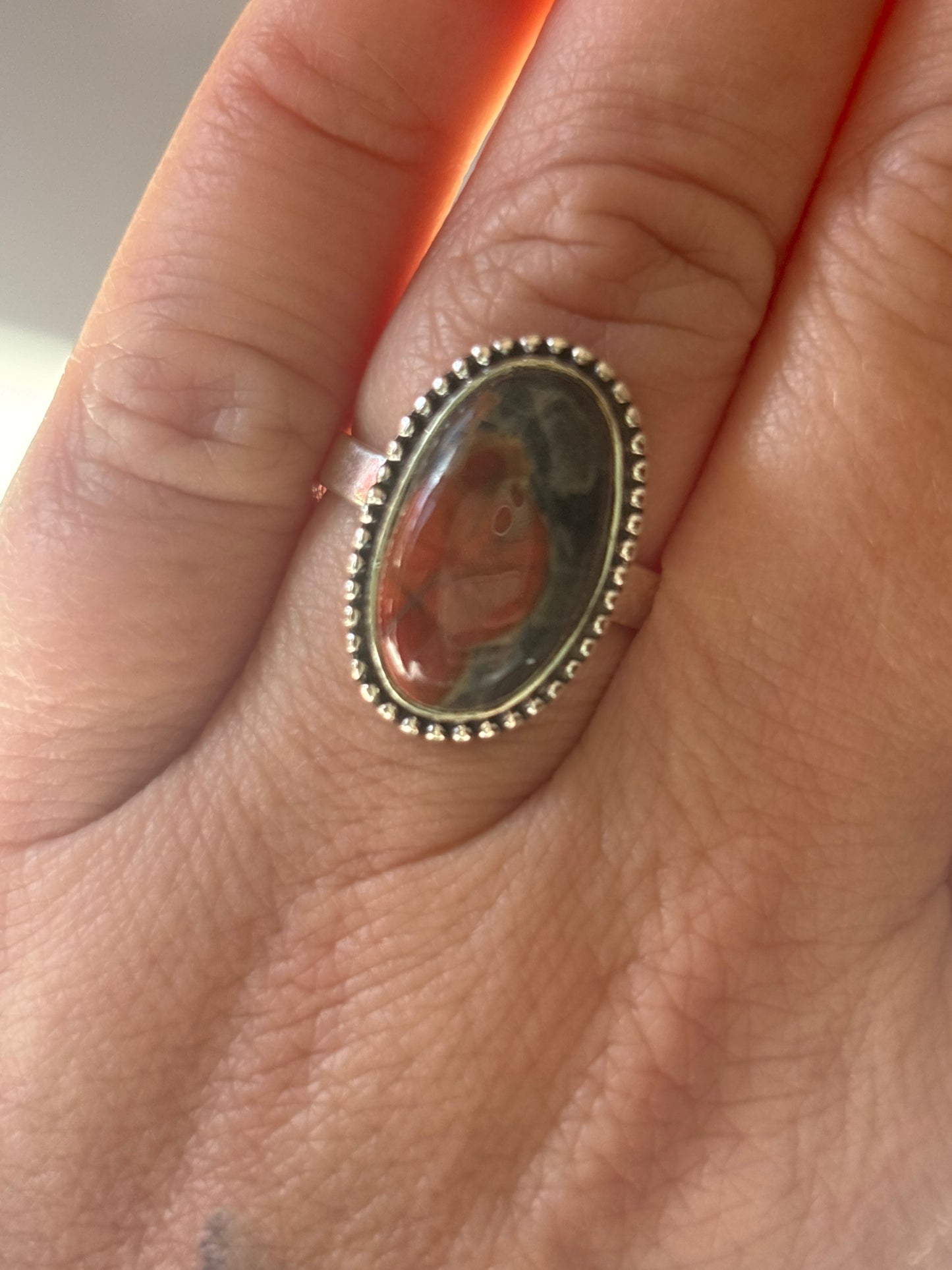 Peanut Obsidian Ring | Size 9