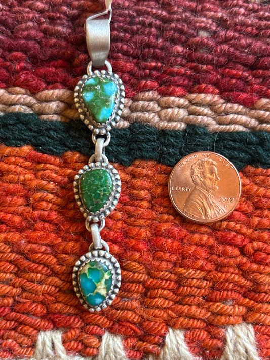 Sonoran Mountain 3-stone Pendant