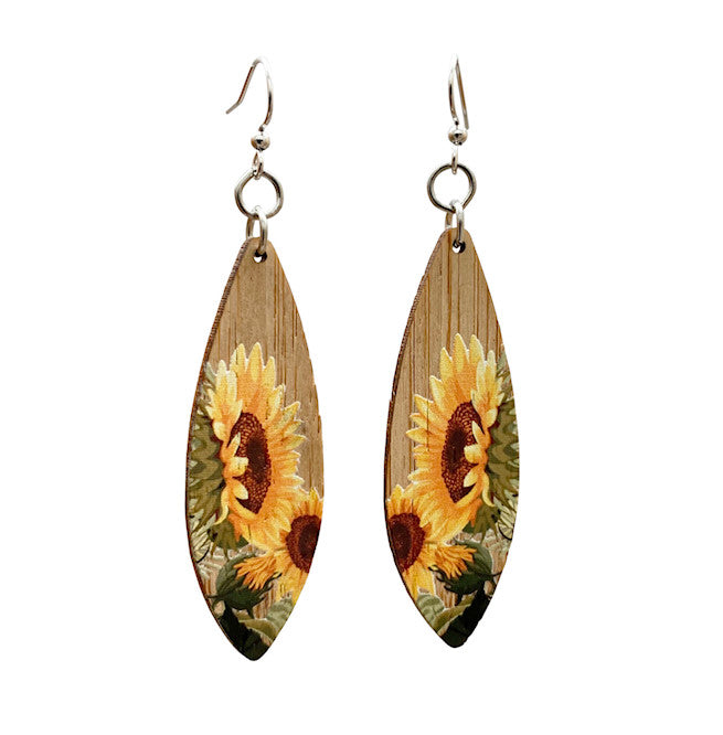 Green Tree Earrings | Bamboo