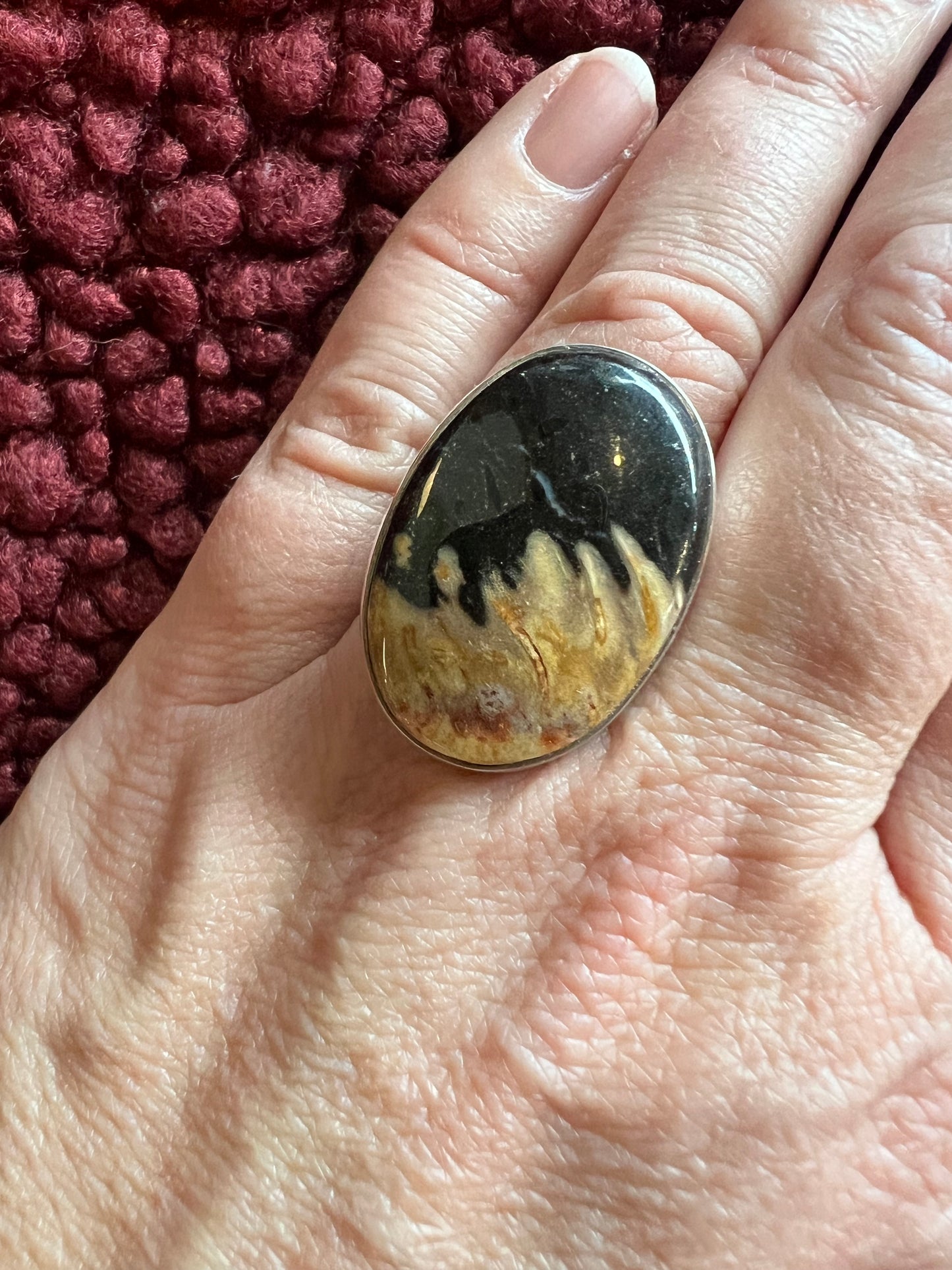 Petrified Wood Ring | Adjustable