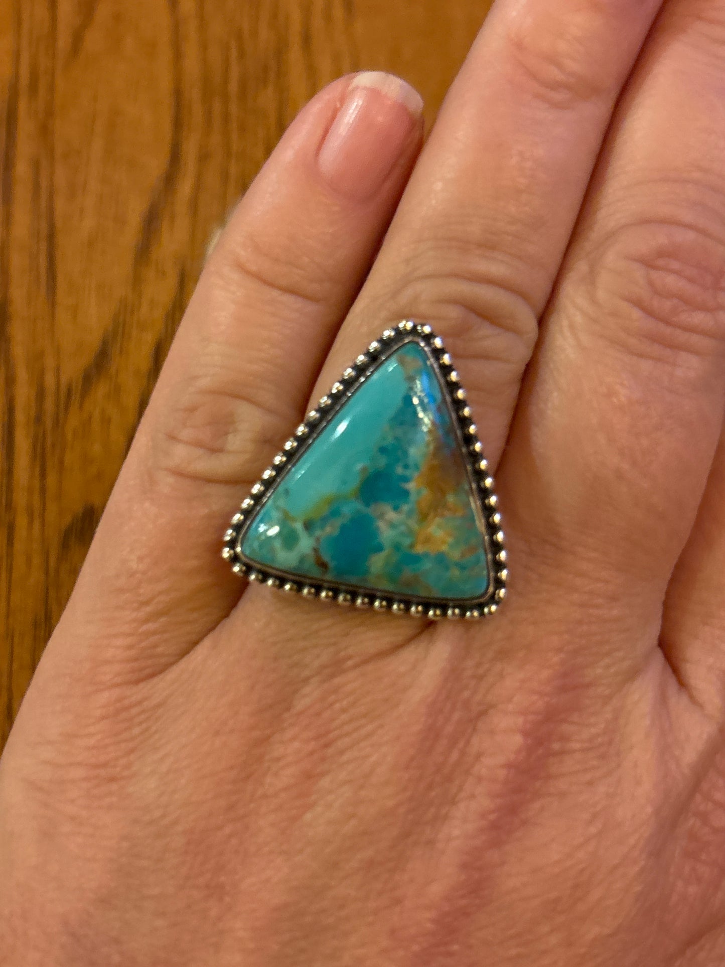 Kingman Mojave Turquoise Ring | Size 8