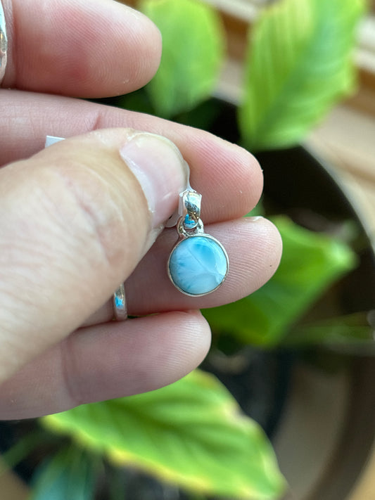 Tiny Larimar Pendant