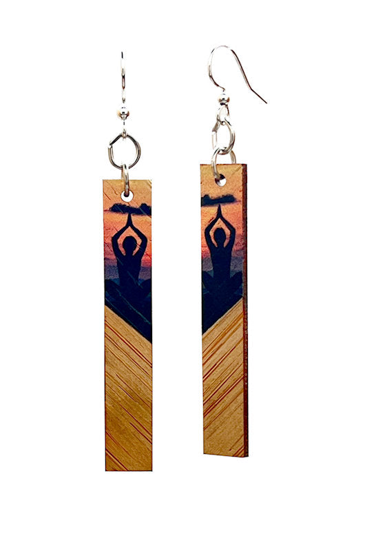 Green Tree Earrings | Bamboo